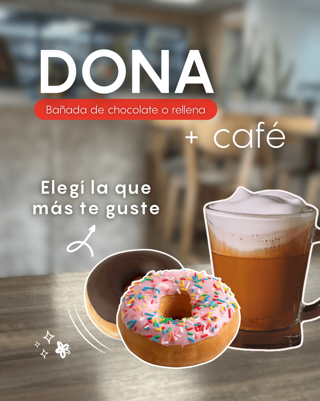 Imagen de Promo dona + café